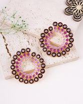 925 sterling silver earrings with gold plated