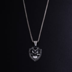 Men's Lonely Wolf chain pendant | Jenzo-925 sterling silver - Jenzo Jewellery