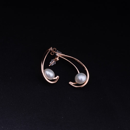 Women's Water Pearl Italian Earrings | Jenzo-925 sterling silver - Jenzo Jewellery