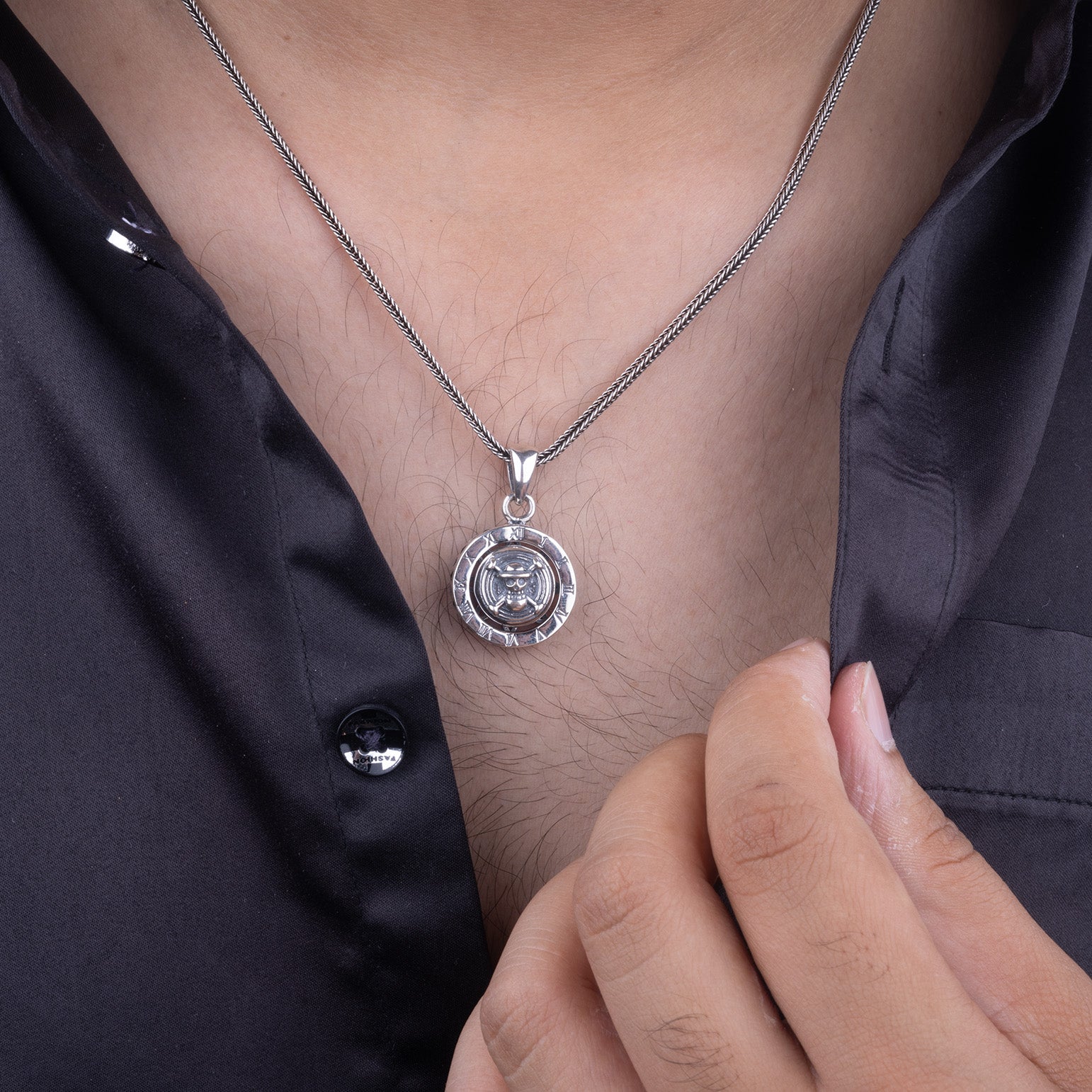 Men's Devil Spin Chain Pendant | Jenzo-925 sterling silver - Jenzo Jewellery