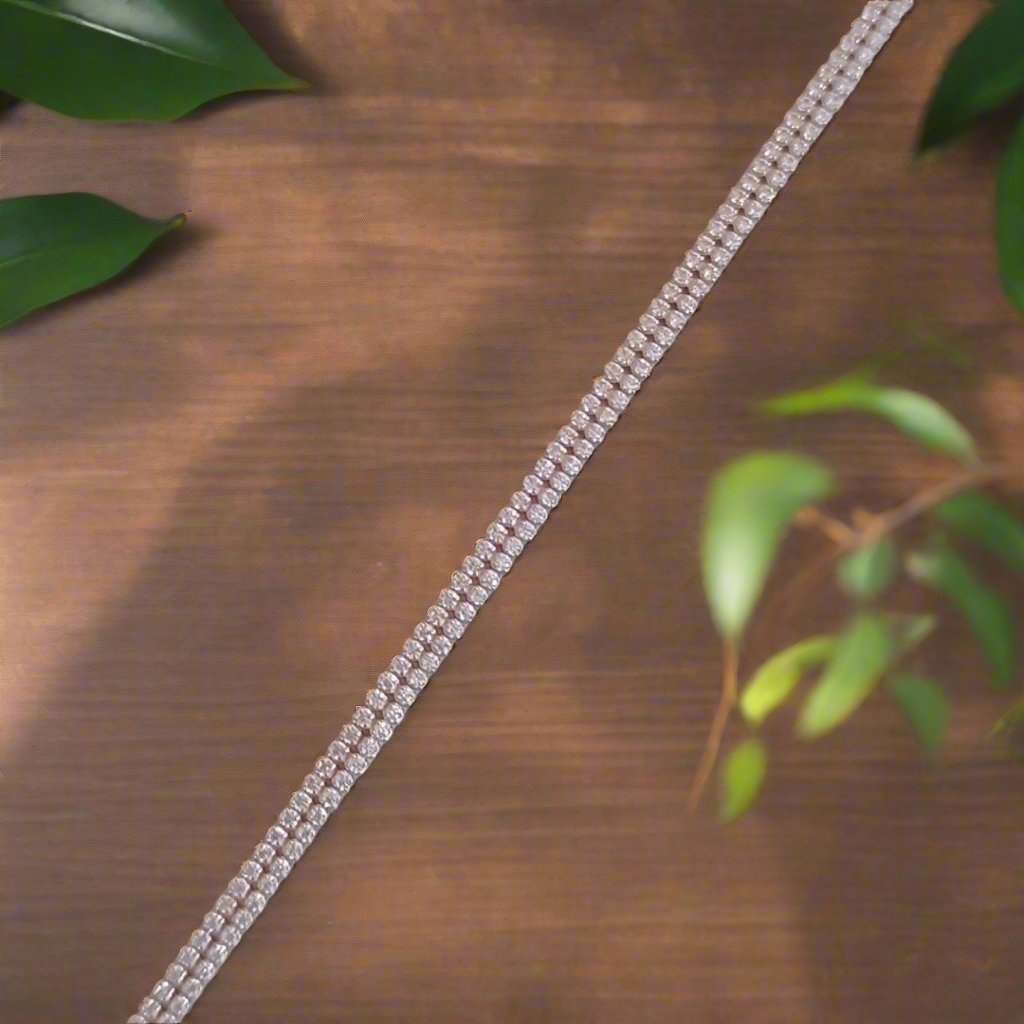 Double Tennis Bracelet | Jenzo 925 sterling silver